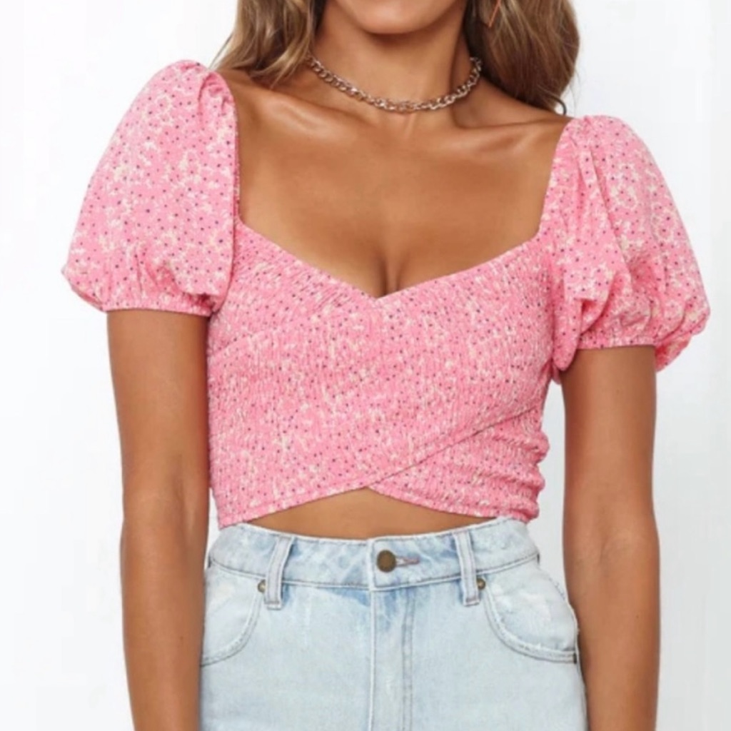 Hello Molly Cropped Shirt